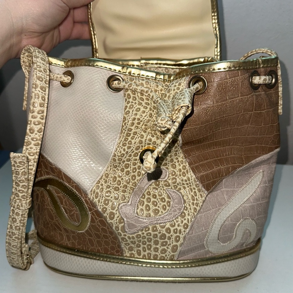 Vintage Faux Leather Patchwork Purse - Picture 5 of 10